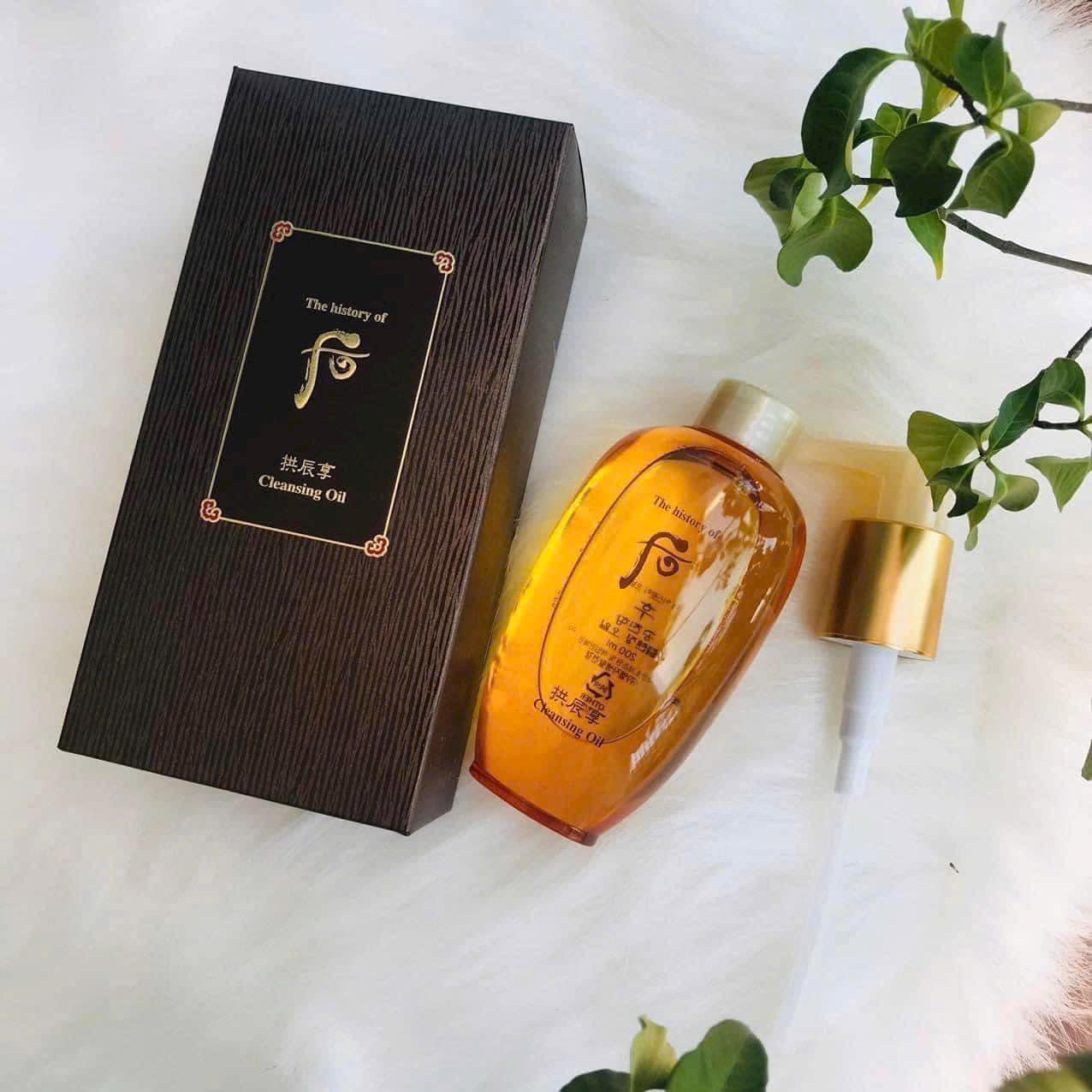 Dầu Tẩy Trang Whoo Vàng Essential Cleansing Oil 2
