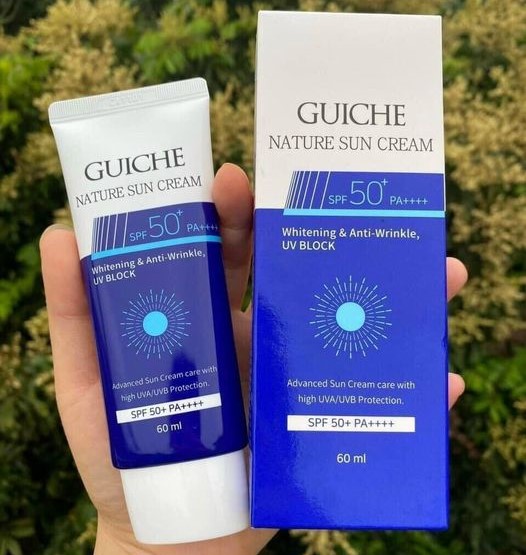 KEM CHỐNG NẮNG GUICHE NÂNG TONE DA 1