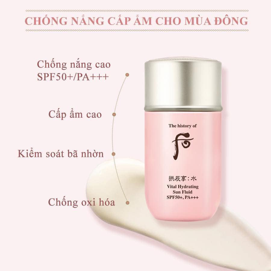Kem Sữa Chống Nắng Whoo Hồng Dưỡng Ẩm Trắng Da 2