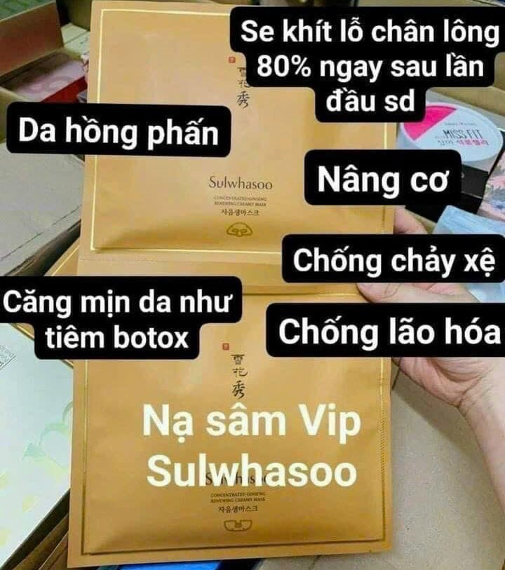 Mặt Nạ Sâm Sulwhasoo Concentrated Ginseng Renewing Creamy Mask 2