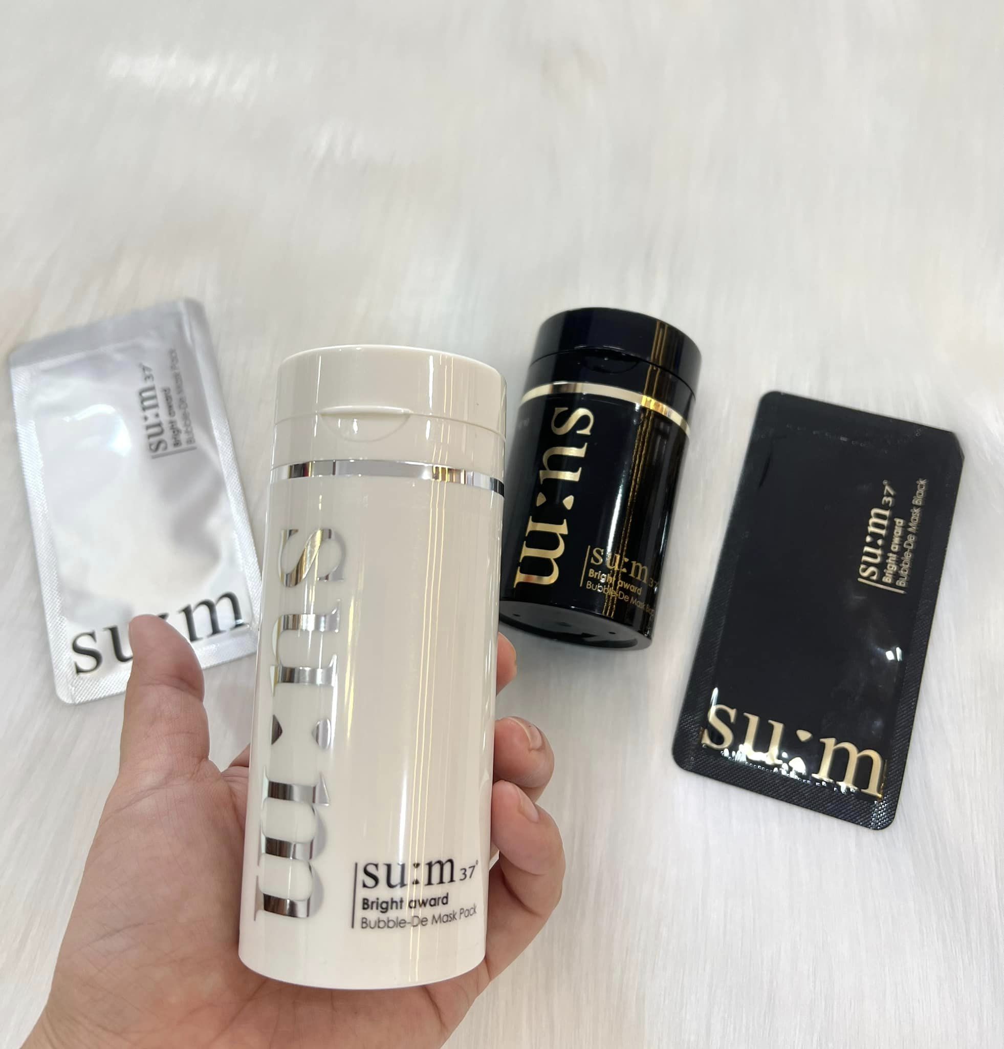 Mặt Nạ Sủi Bọt Thải Độc Sum37 Bright Award Bubble De Mask 2