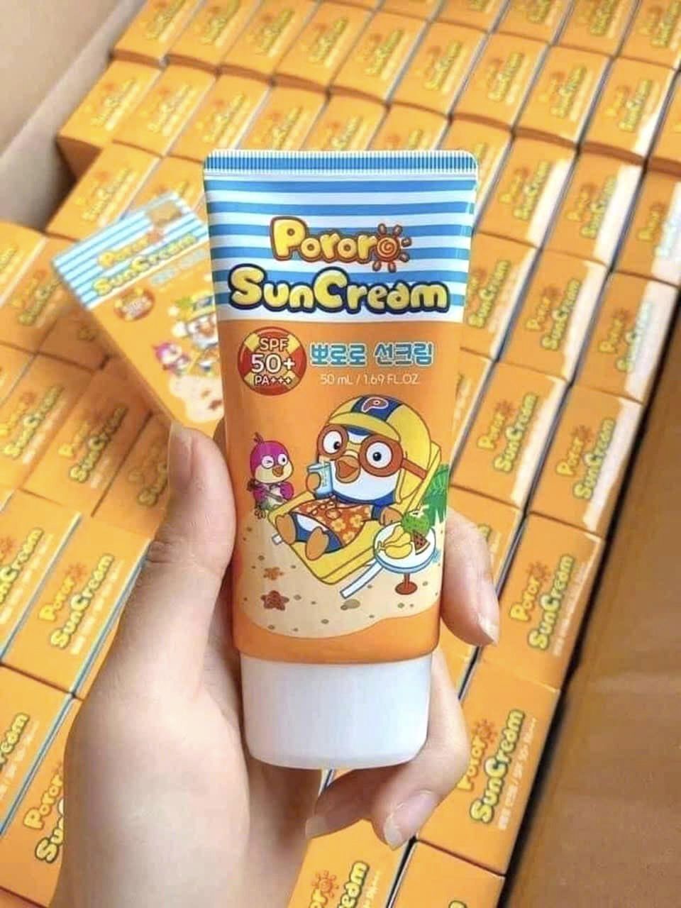KEM CHỐNG NẮNG PORORO CHO BÉ IU TỪ HÀN QUỐC 1