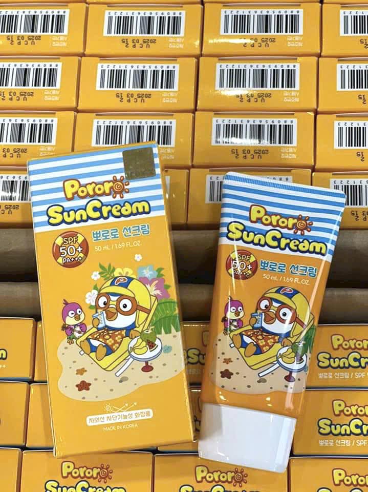 KEM CHỐNG NẮNG PORORO CHO BÉ IU TỪ HÀN QUỐC 3