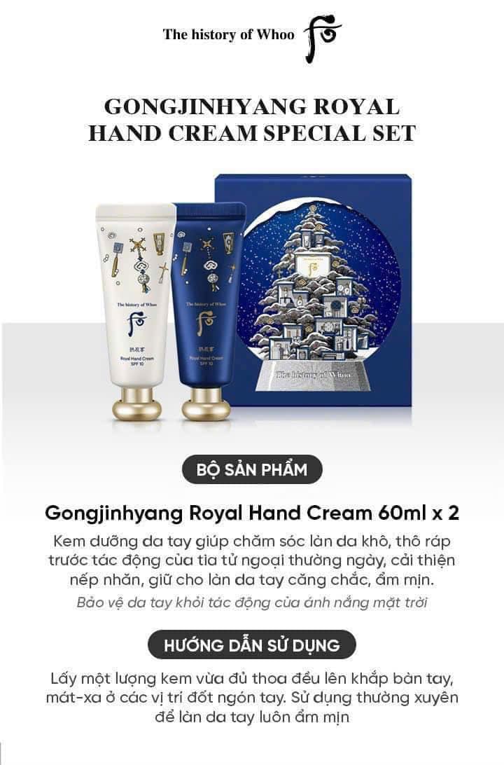 KEM DƯỠNG DA TAY WHOO BẢN Christmas 2