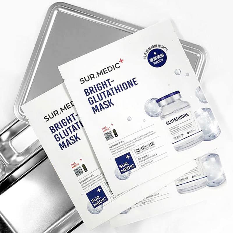 Mặt Nạ Dưỡng Trắng Da Chuyên Sâu Sur.Medic Bright Glutathione Mask 1