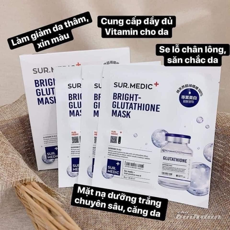 Mặt Nạ Dưỡng Trắng Da Chuyên Sâu Sur.Medic Bright Glutathione Mask 2