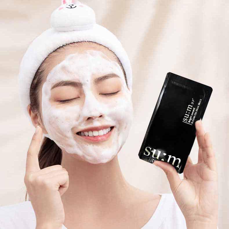 Mặt Nạ Sủi Bọt Thải Độc Sum37 Bright Award Bubble De Mask 3