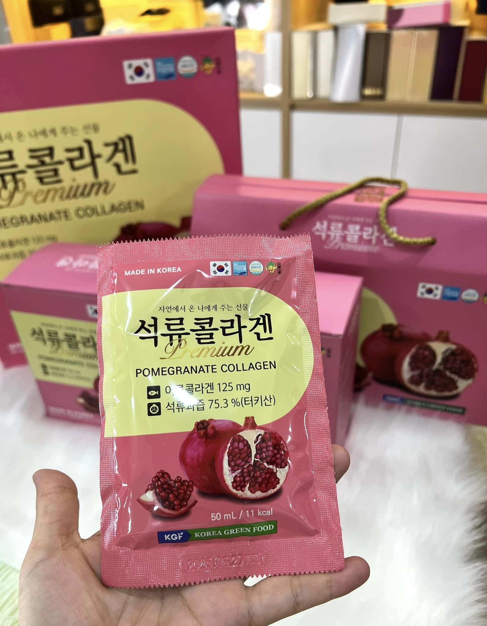 Nước Ép Lựu Nguyên Chất Collagen KGF Premium Pomegranate Collagen 3