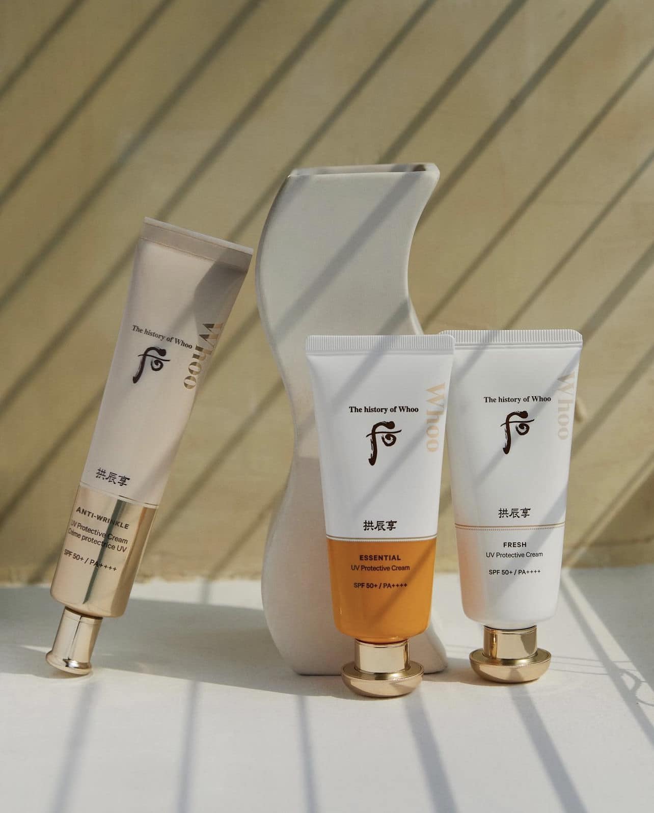 Set Kem Chống Nắng Whoo Essential Sun Cream SPF 50PA 3