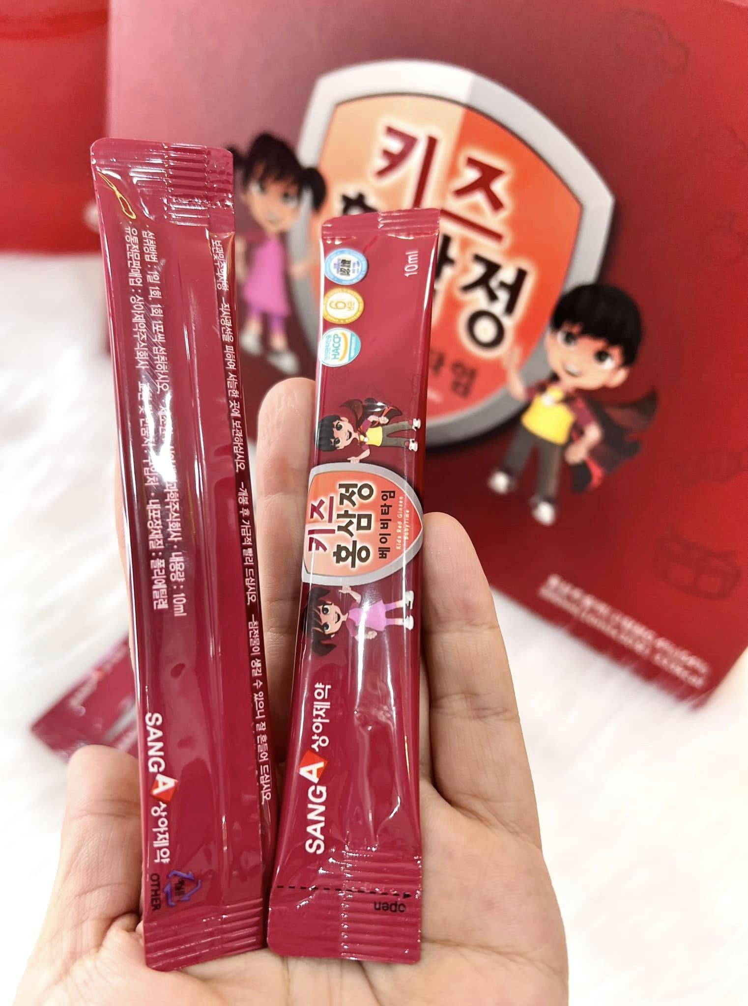 TINH CHẤT NƯỚC HỒNG SÂM TRẺ EM SANGA HÀN QUỐC 2