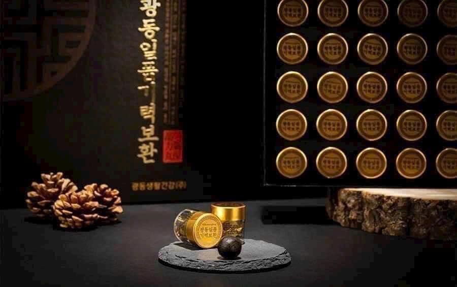 An Cung Ngưu Hoàng Hoàn Trầm Hương Kwangdong Hàn Quốc Hộp Giấy Màu Đen 2
