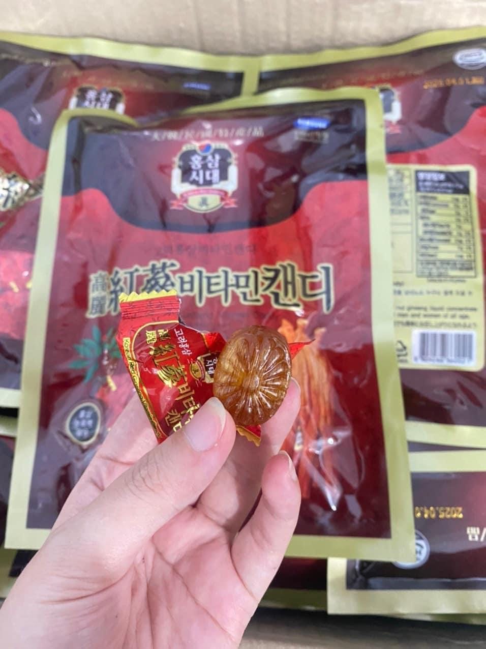 Kẹo Hồng Sâm Hàn Quốc Hongsam Sidae Vitamin Candy Viên Cứng 1