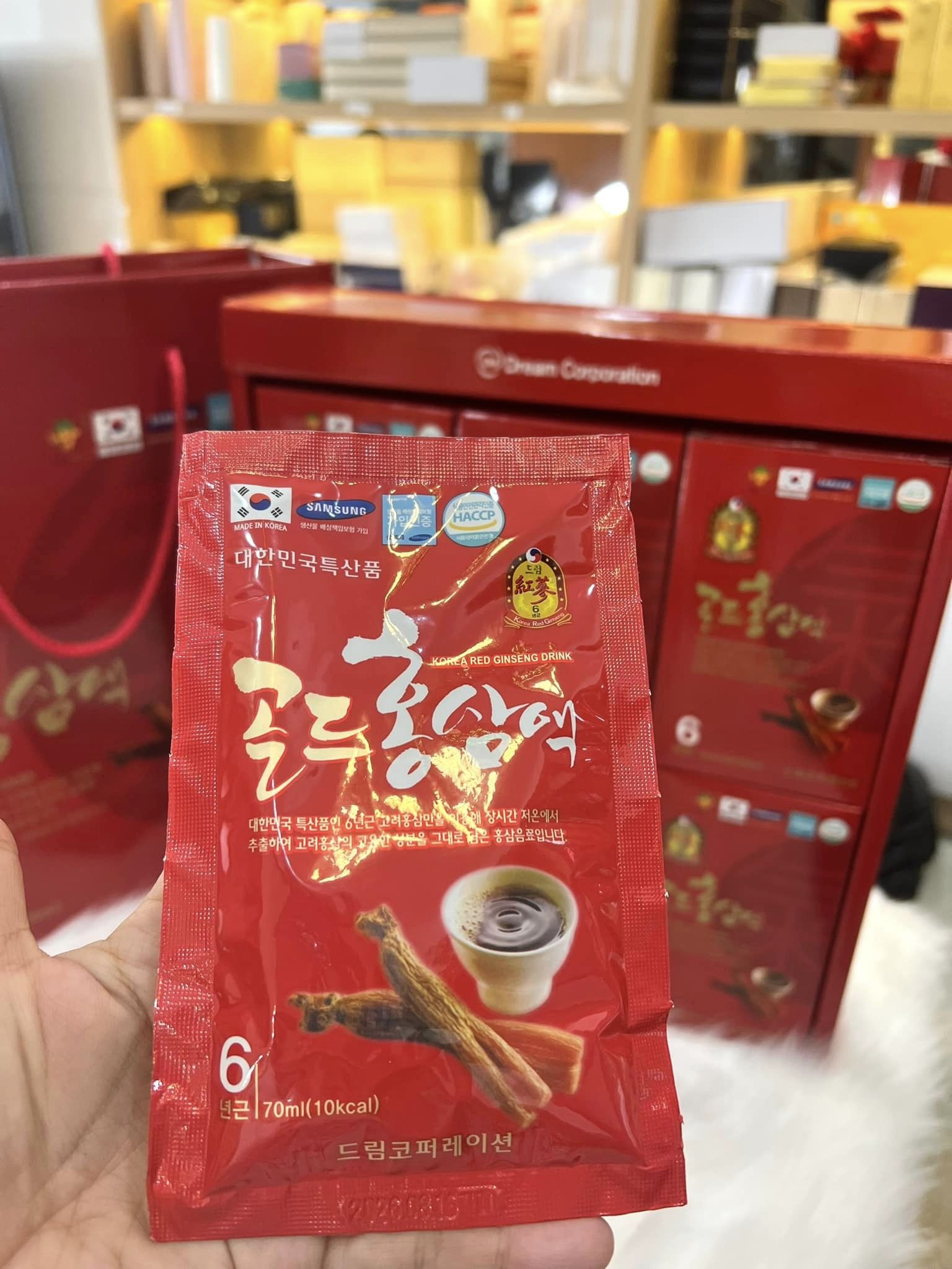 NƯỚC HỒNG SÂM CHÉN DREAM HÀN QUỐC 1