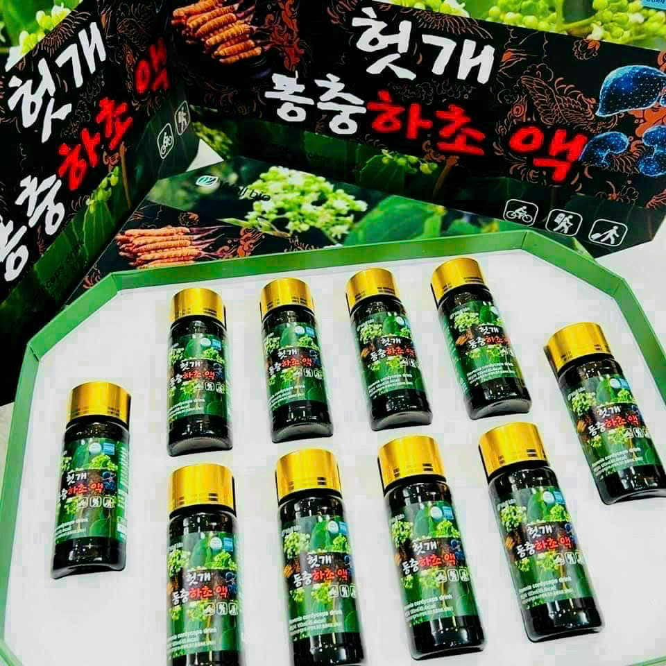 Nước Bổ Gan Đông Trùng Hạ Thảo Well Bio Hovenia Cordyceps Drink 1