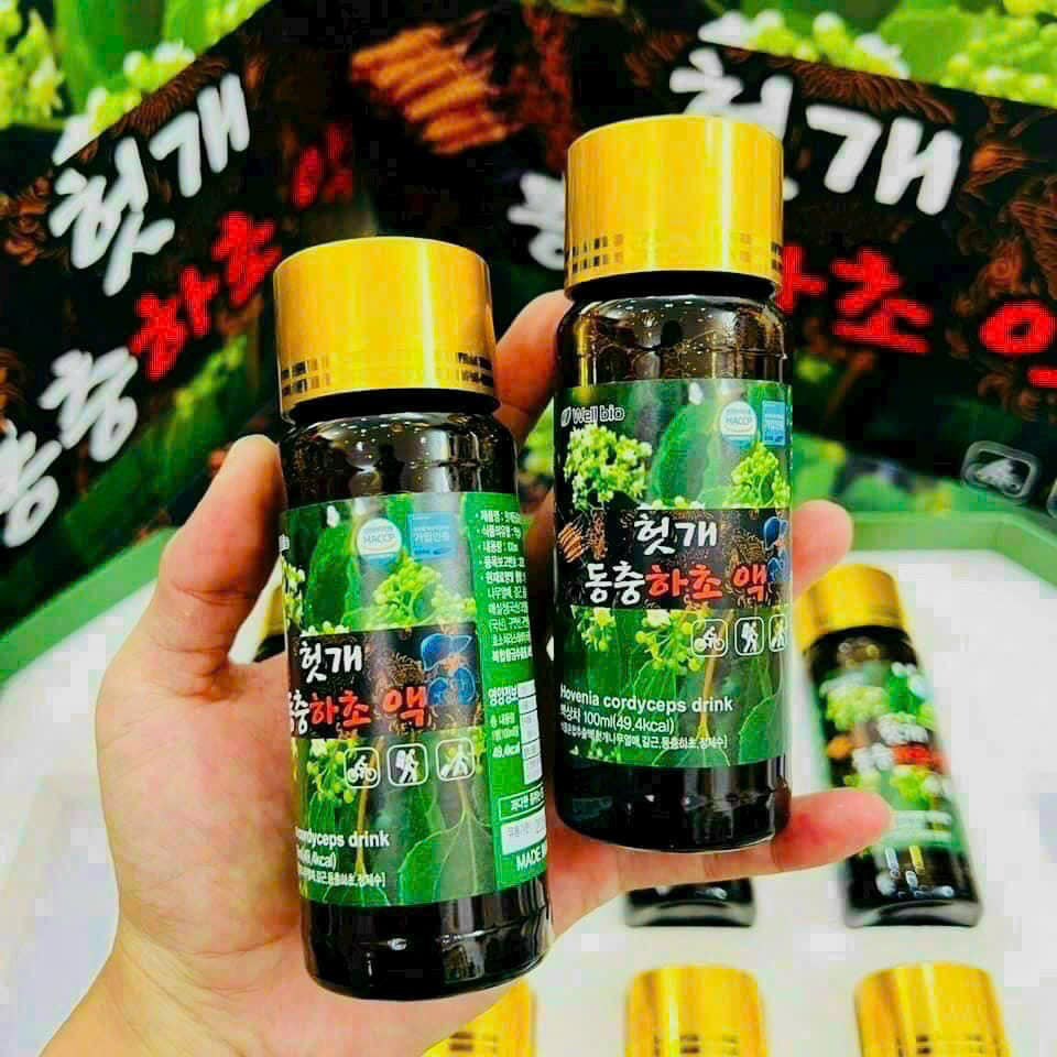 Nước Bổ Gan Đông Trùng Hạ Thảo Well Bio Hovenia Cordyceps Drink 2