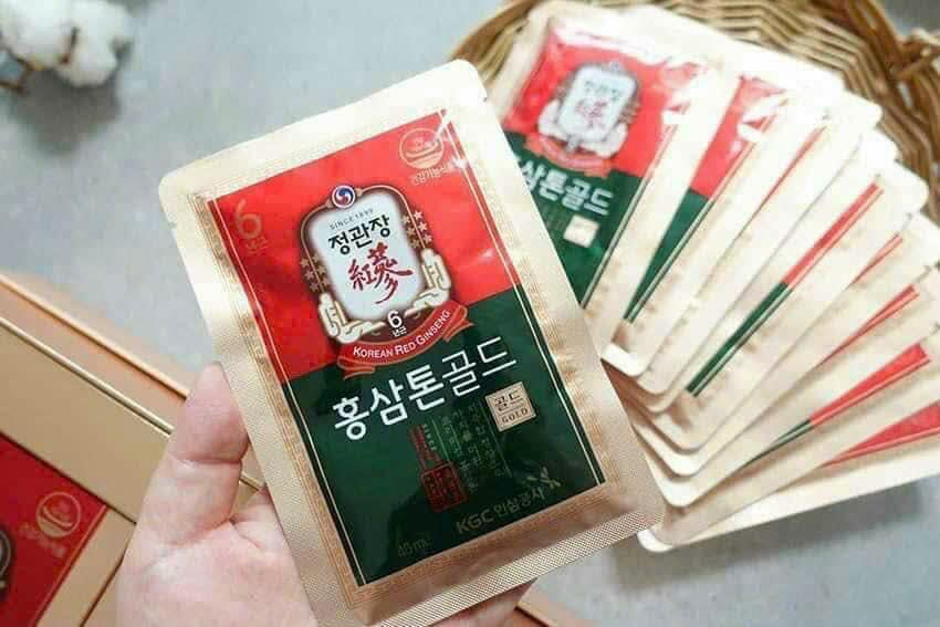 Nước Hồng Sâm Pha Sẵn Dạng Gói KGC Tonic Gold 2
