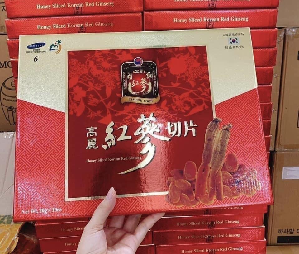 SÂM TẨM MẬT ONG GEUMSAN THÁI LÁT HỘP GIẤY 1