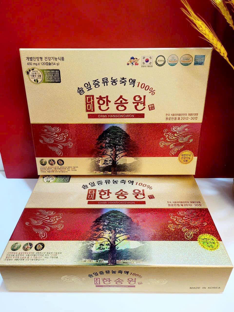 TINH DẦU THÔNG ĐỎ DAMI HAN SONG WON THƯỢNG HẠNG 1