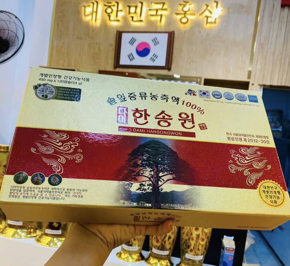 TINH DẦU THÔNG ĐỎ DAMI HAN SONG WON THƯỢNG HẠNG 2