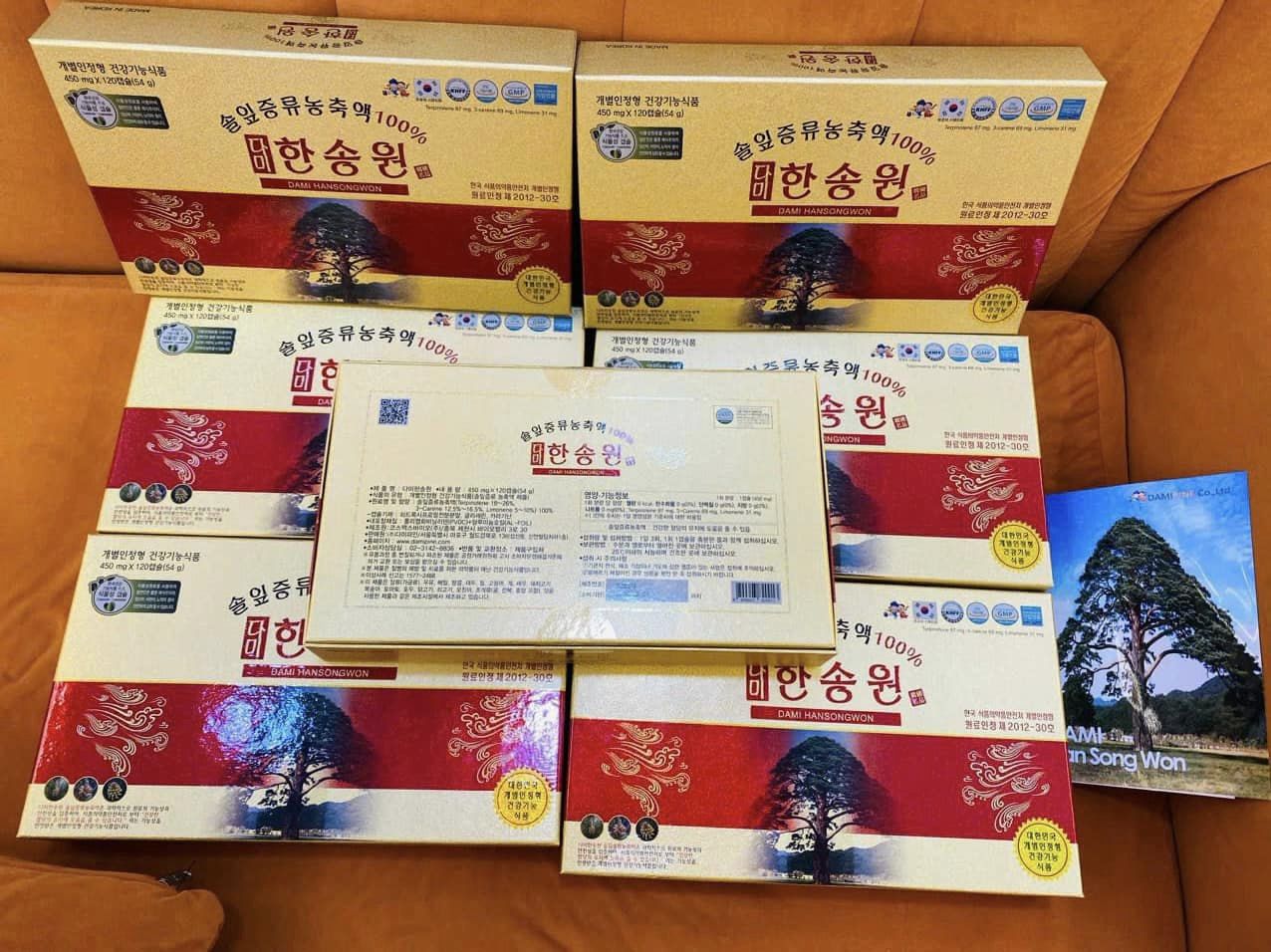 TINH DẦU THÔNG ĐỎ DAMI HAN SONG WON THƯỢNG HẠNG 3
