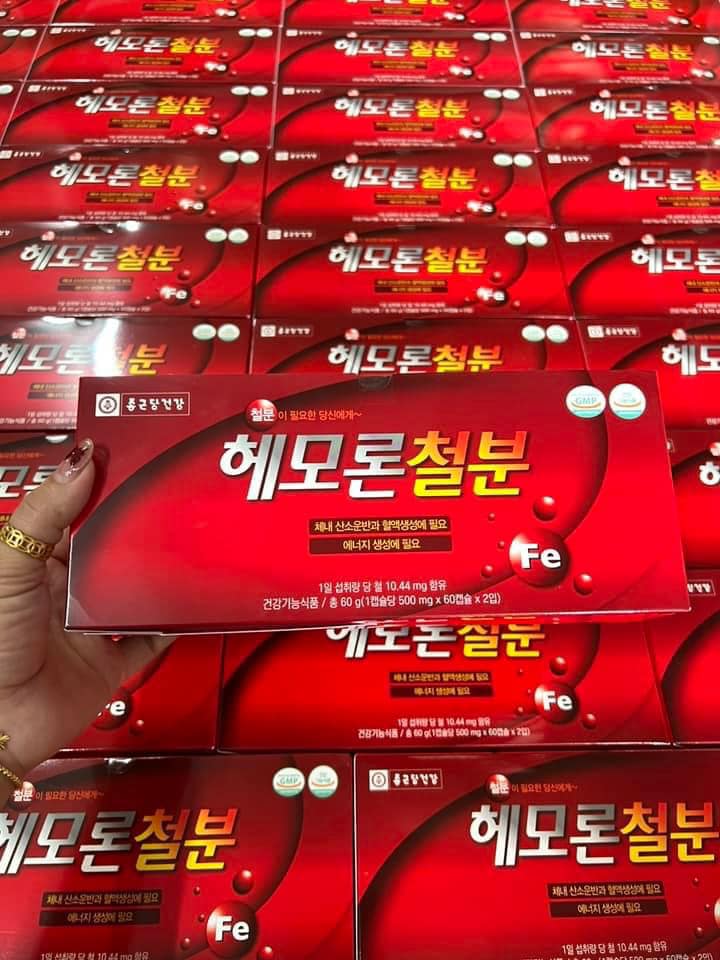 VIÊN UỐNG BỔ SUNG SẮT FE BỔ MÁU HEMORON IROL 2