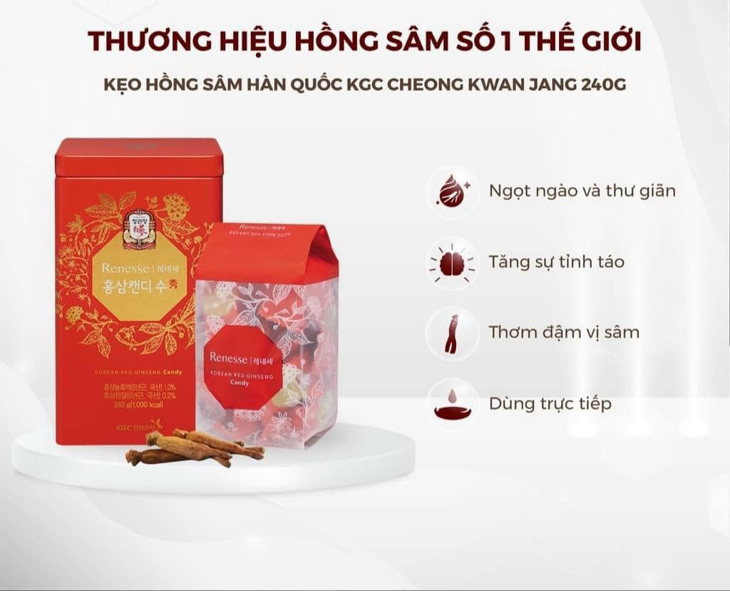 ẹo hồng sâm KGC 240g Hàn Quốc 3