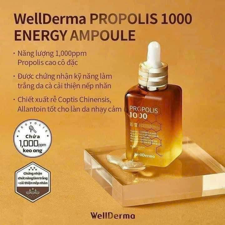Tinh Chất Serum Keo Ong WellDerma Propolis 1000 Energy Ampoule 1