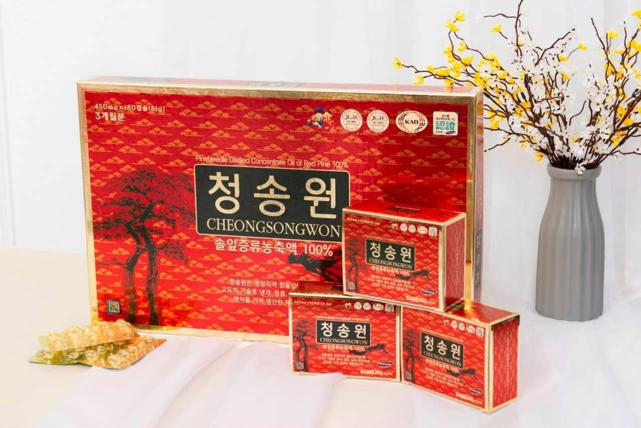 Tinh Dầu Thông Đỏ Cheongsongwon Của Cty Samsung Hàn Quốc 1